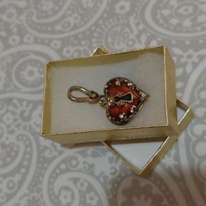 JAY STRONGWATER LIMITED EDITION HEART LOCK PENDANT